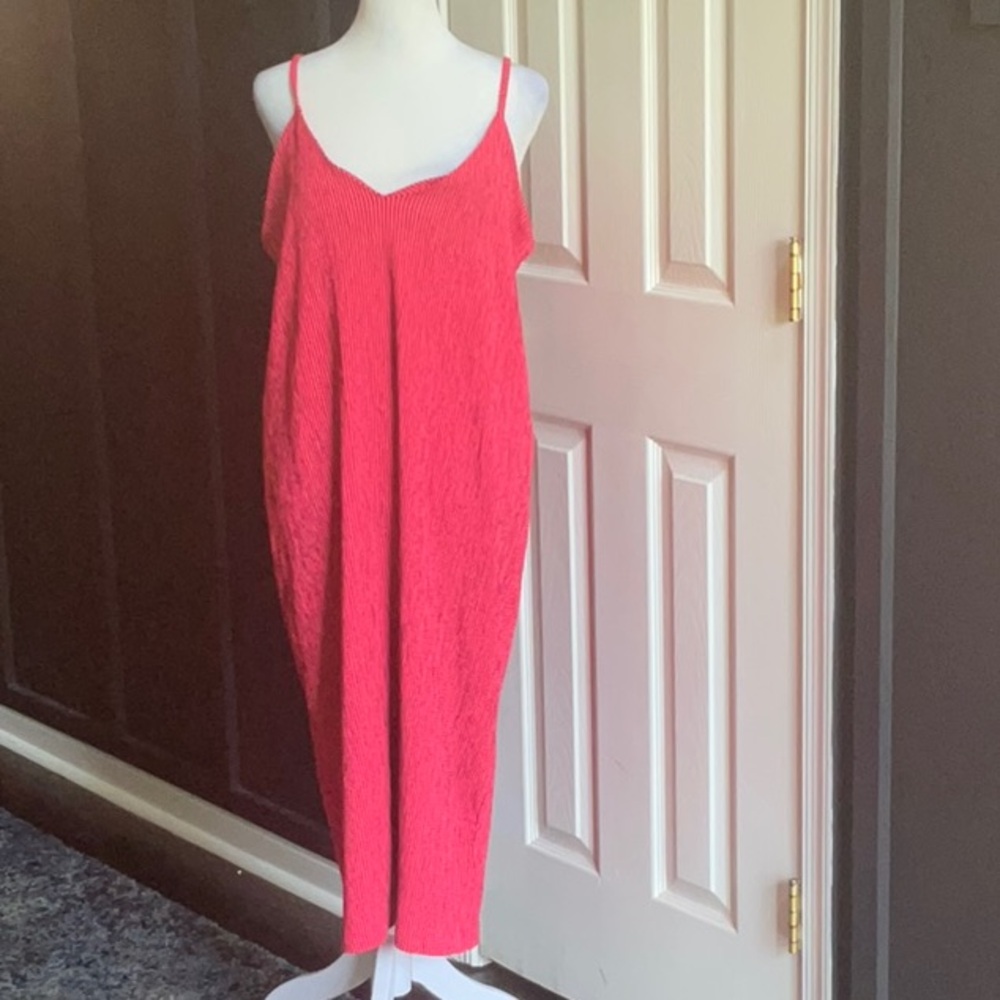 Zara Red Sleeveless Dress